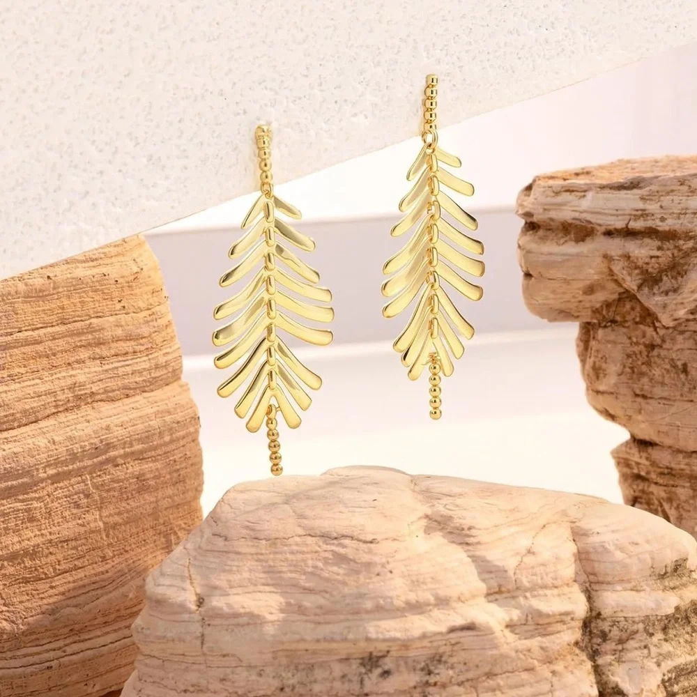 Valenique Feather Cascade Earrings